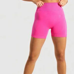 Gymshark Ultra Seamless Shorts - Cyber Pink - Size M